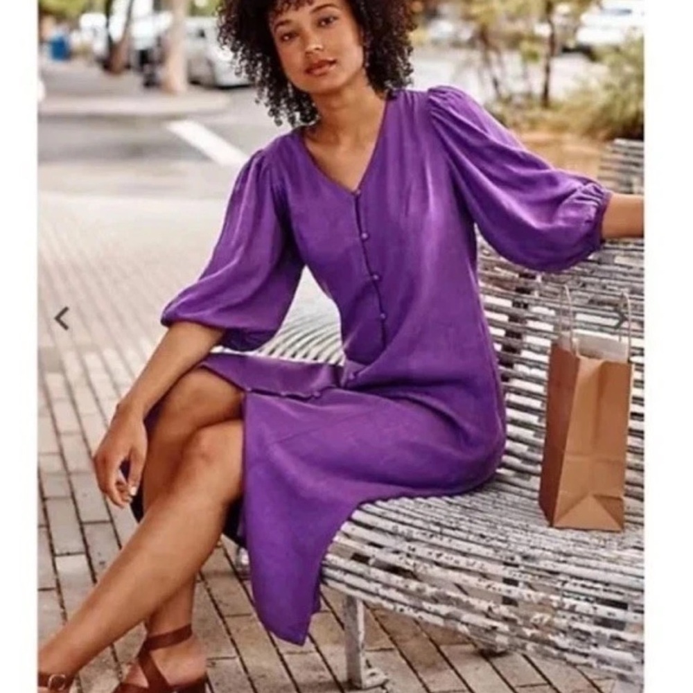 Elegant J.Jill Purple Women's Dress